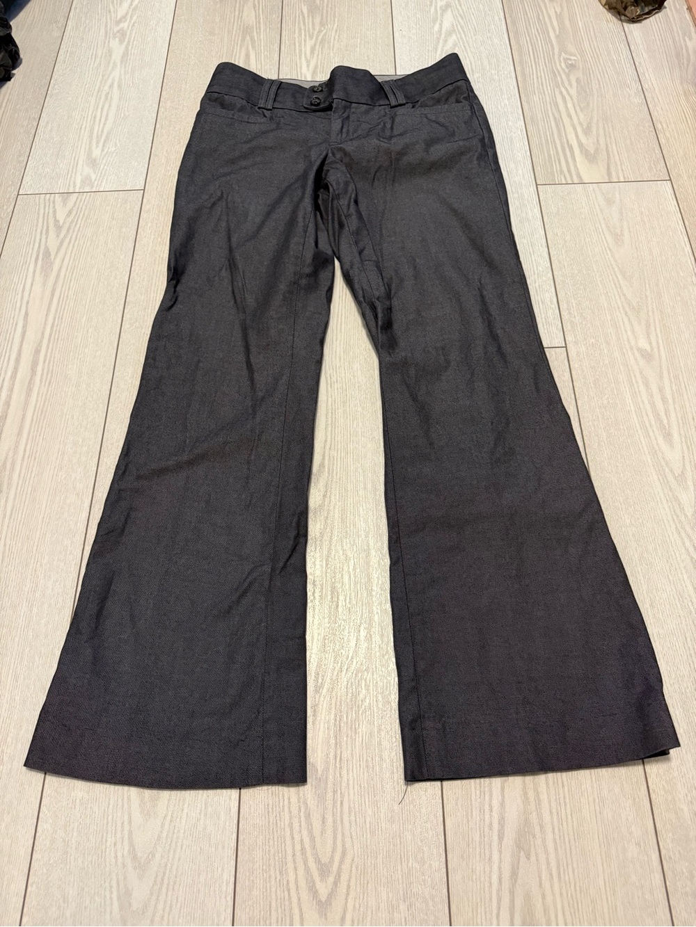 Banana republic 4 Sloan fit y2k low rise bootcut dress pants navy blue office